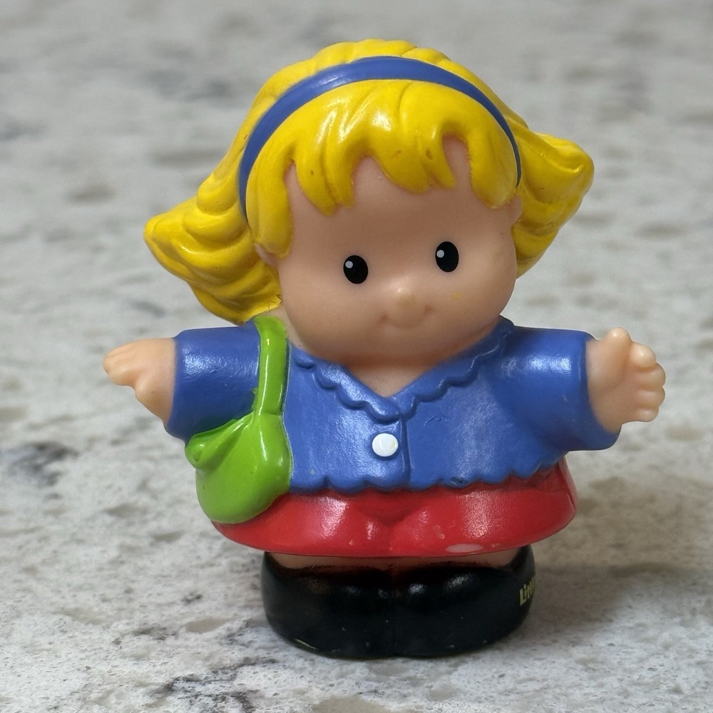 Fisher Price Little People Mom Sarah Lynn Purse Blonde Hair 2004 2007